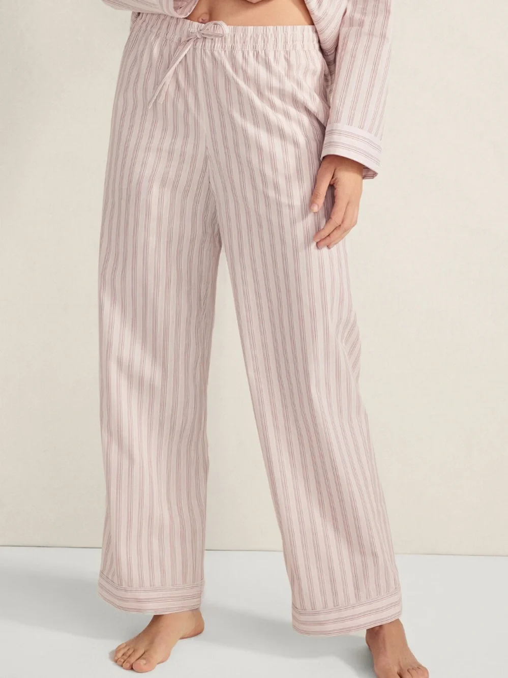 Haven Well Within Organic Cotton Poplin Pajama Pants. Size Medium.